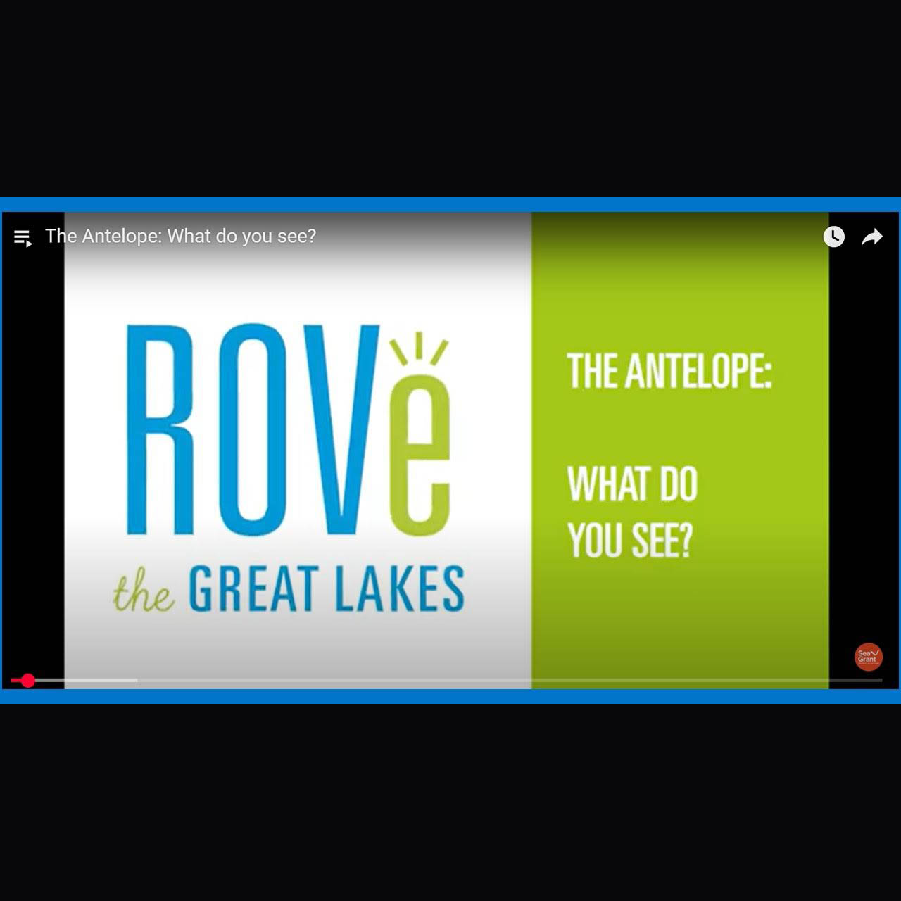 ROVe the Great Lakes: The Antelope: What Do You See?
