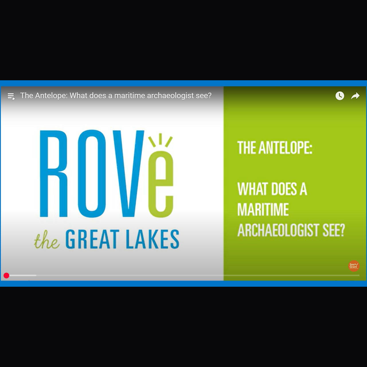 ROVe the Great Lakes: The Antelope: What Does a Maritime Archaeologist See? logo