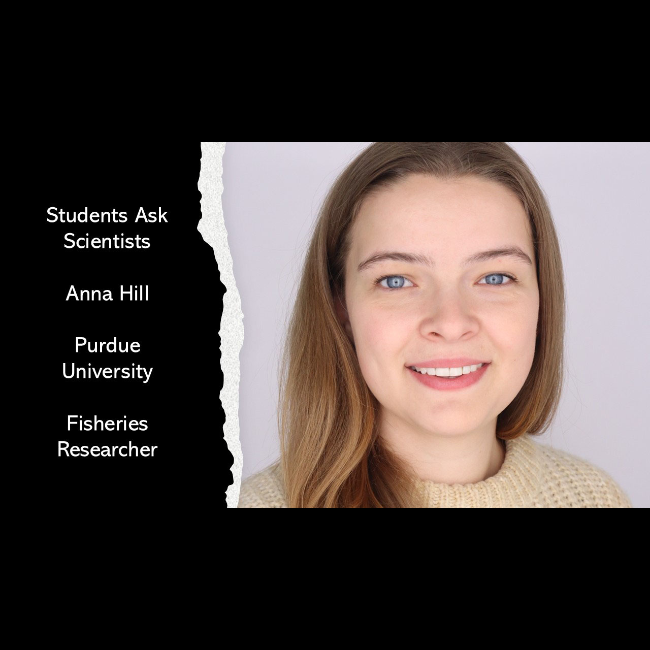 A portrait of Anna Hill for a video