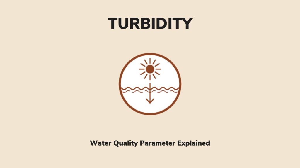Icon light light transmission through water; text that reads Tubridy: A water quality parameter explained.