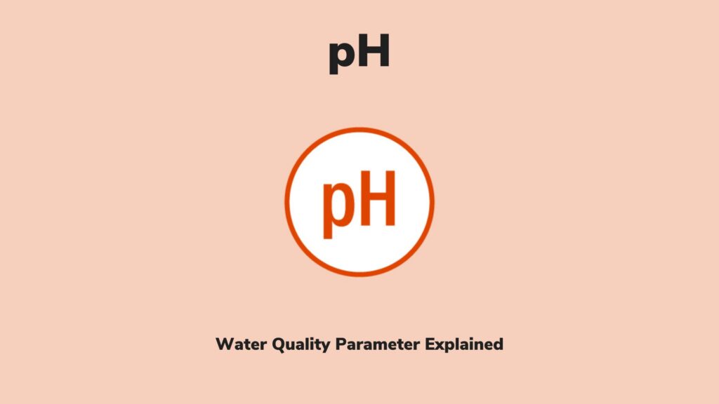 An icon with the letter pH. Text that reads, pH: A water quality parameter explained.